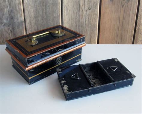 value of old metal cash box|Vintage Metal Cash Box for sale .